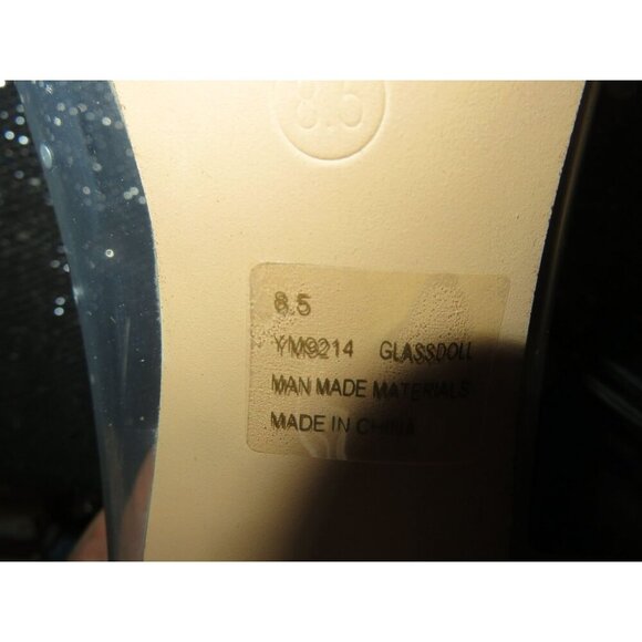 BOGO Cape Robbin Glass Doll Clear Nude Pointed Toe Lucite Glass Heel Pumps - Picture 9 of 12